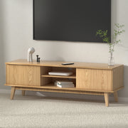 Artiss TV Cabinet Entertainment Unit Stand Storage Shelves TV Unit 140CM FUR-S-CT02-TV140-WD