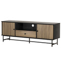 Artiss Entertainment Unit TV Cabinet 150CM Black Boris FUR-S-CT03-TV150-BKWD-AB
