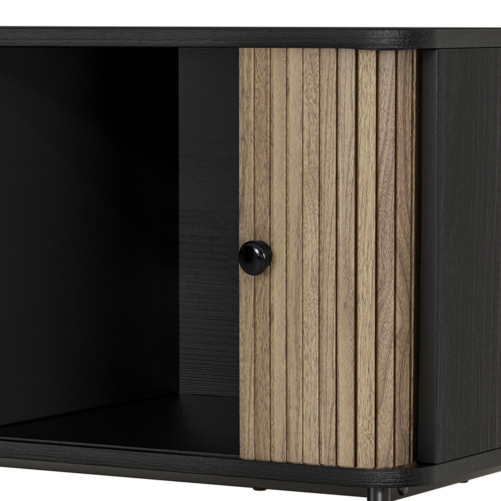 Artiss Entertainment Unit TV Cabinet 150CM Black Boris FUR-S-CT03-TV150-BKWD-AB