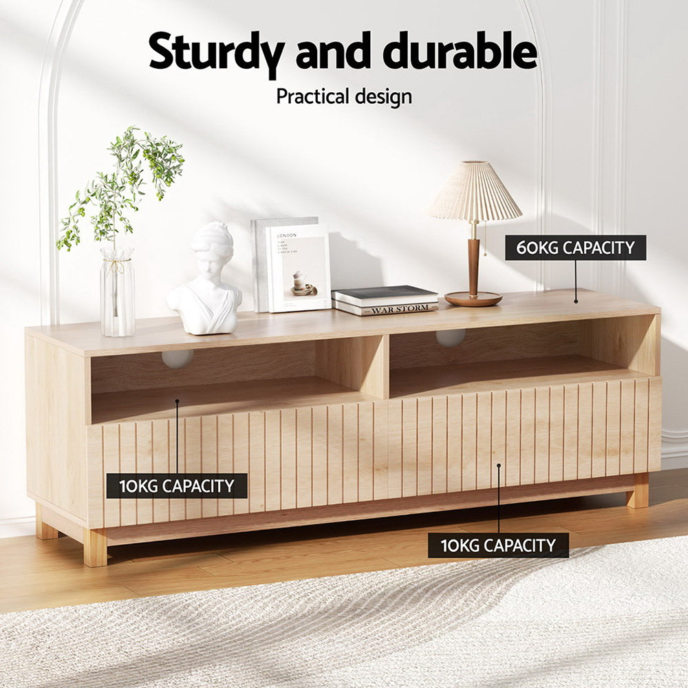 Artiss TV Cabinet Entertainment Unit Stand 150CM FUR-S-CT07-TV150-WD-AB