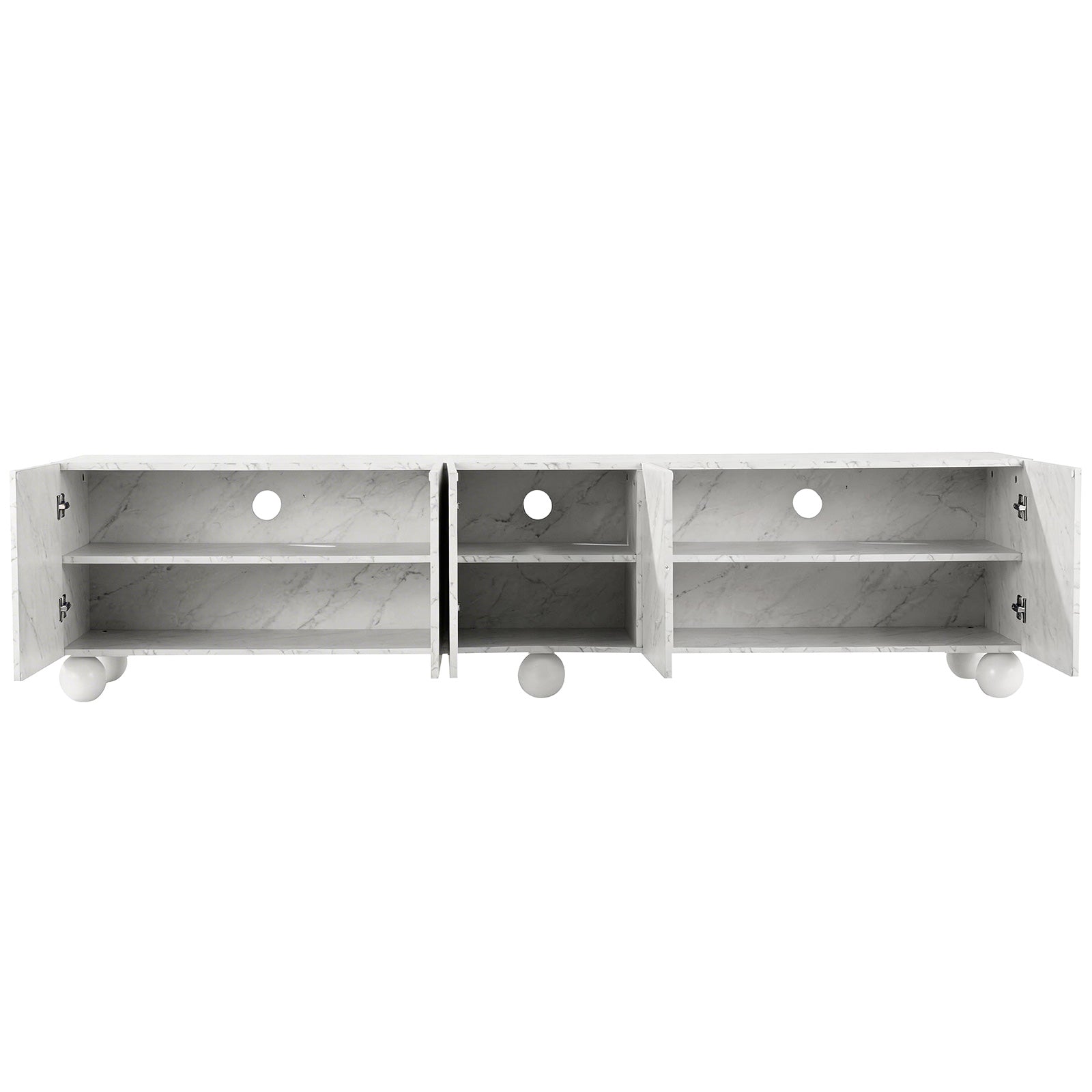 Artiss TV Unit Entertainment Unit Storage Cabinet 200cm White FUR-S-CT08-TV200-WH-ABC