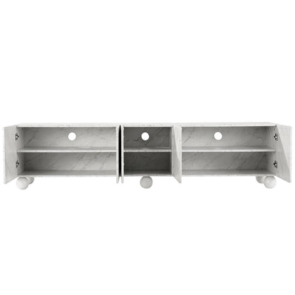 Artiss TV Unit Entertainment Unit Storage Cabinet 200cm White FUR-S-CT08-TV200-WH-ABC