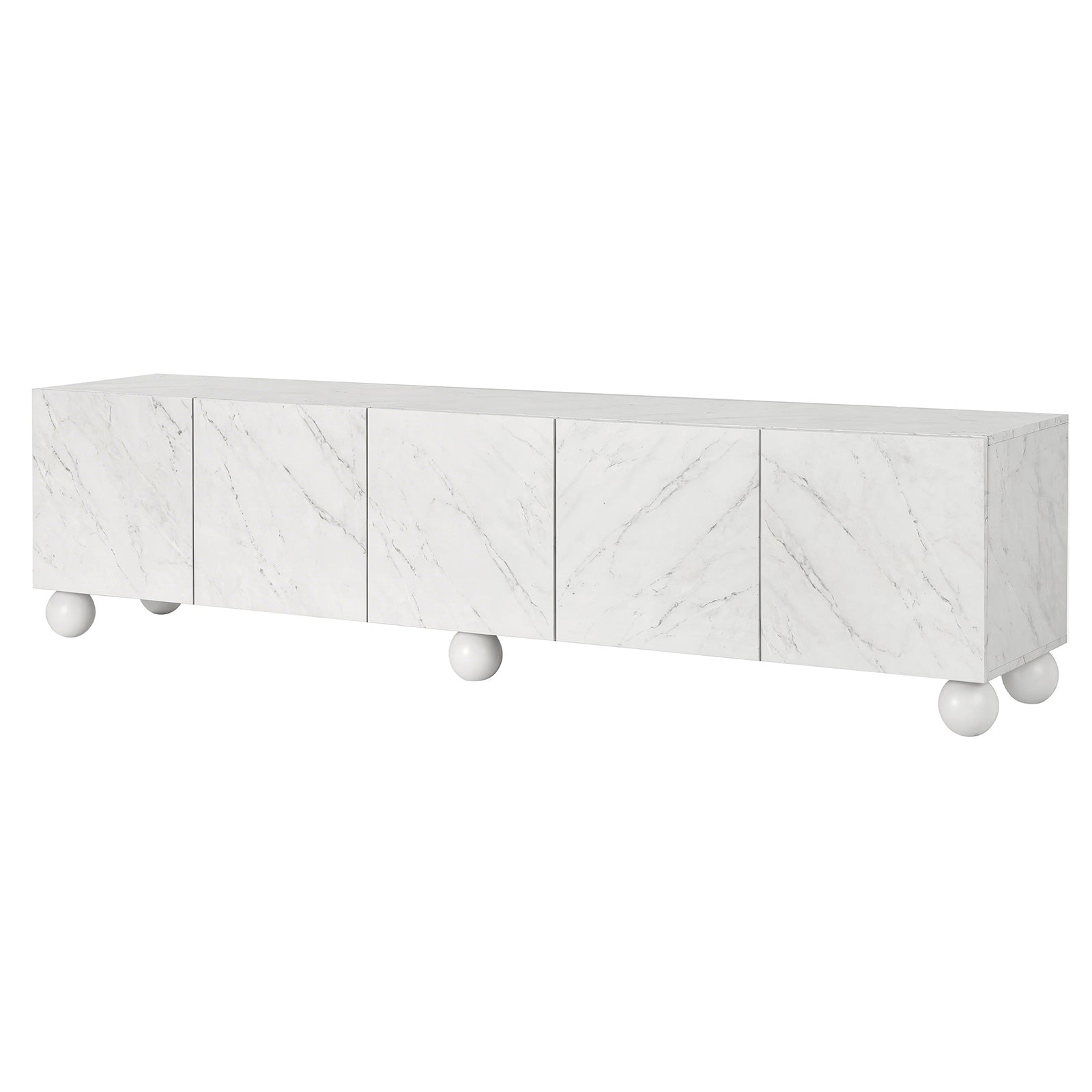 Artiss TV Unit Entertainment Unit Storage Cabinet 200cm White FUR-S-CT08-TV200-WH-ABC