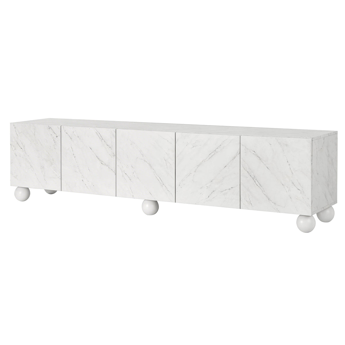 Artiss TV Unit Entertainment Unit Storage Cabinet 200cm White FUR-S-CT08-TV200-WH-ABC