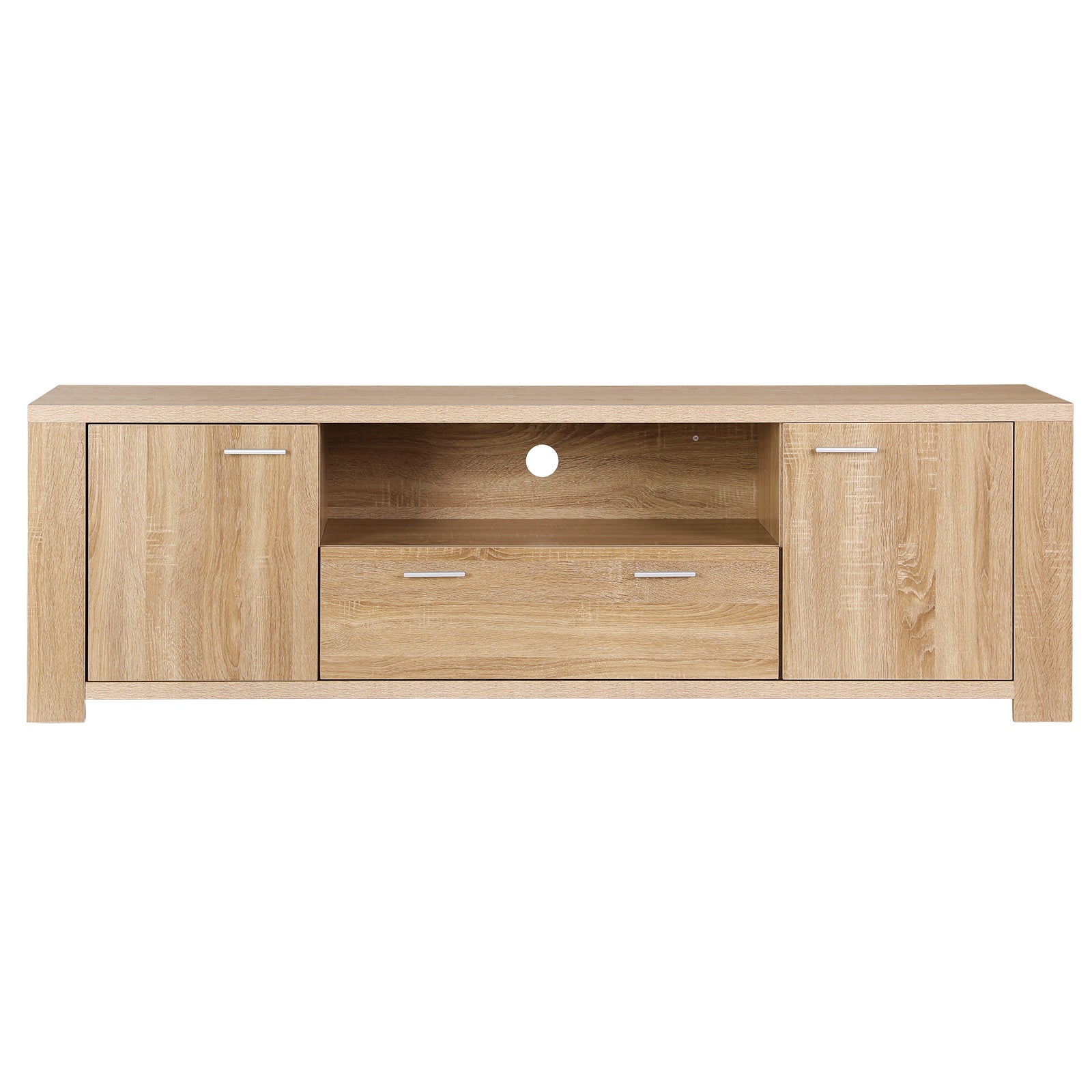 Artiss 180cm TV Unit Entertainment Unit Storage Drawer Cabinet Pine FUR-S-CT09-TV180-WD-AB