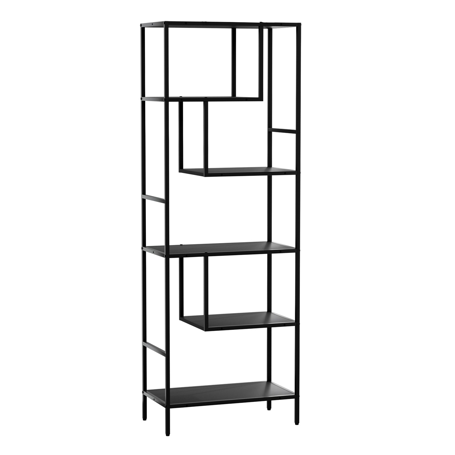 Artiss Bookshelf 5 Tiers RHYS Black FUR-S-DSHELF-01-BK