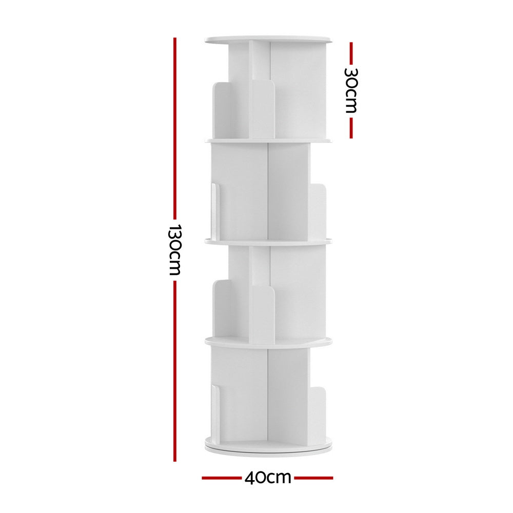 Artiss Bookshelf 4 Tiers EDIE White FUR-S-DSHELF-02-WH