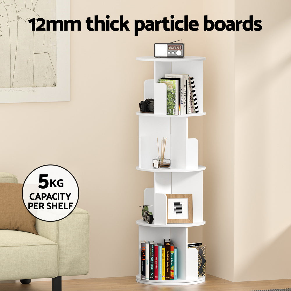 Artiss Bookshelf 4 Tiers EDIE White FUR-S-DSHELF-02-WH