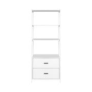 Artiss Bookshelf Display Shelf 2 Drawers 152CM White FUR-S-DSHELF-03-WH