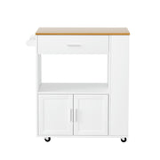 Artiss Kitchen Island Trolley Rolling Serving Cart FUR-S-KI-01-WH-AB