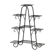 Artiss Plant Stand 9 Tier Metal Flower Pot Shelf Black FUR-S-PSTD-9T-MTL-BK