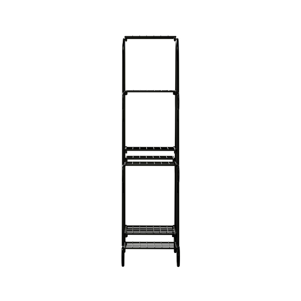 Artiss Plant Stand 9 Tier Metal Flower Pot Shelf Black FUR-S-PSTD-9T-MTL-BK