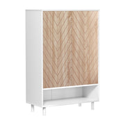 Artiss Shoe Rack Cabinet 24 Pairs 6-tier White FUR-S-SHOE-01-WHWD-AB