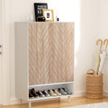 Artiss Shoe Rack Cabinet 24 Pairs 6-tier White FUR-S-SHOE-01-WHWD-AB