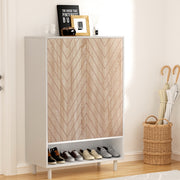 Artiss Shoe Rack Cabinet 24 Pairs 6-tier White FUR-S-SHOE-01-WHWD-AB