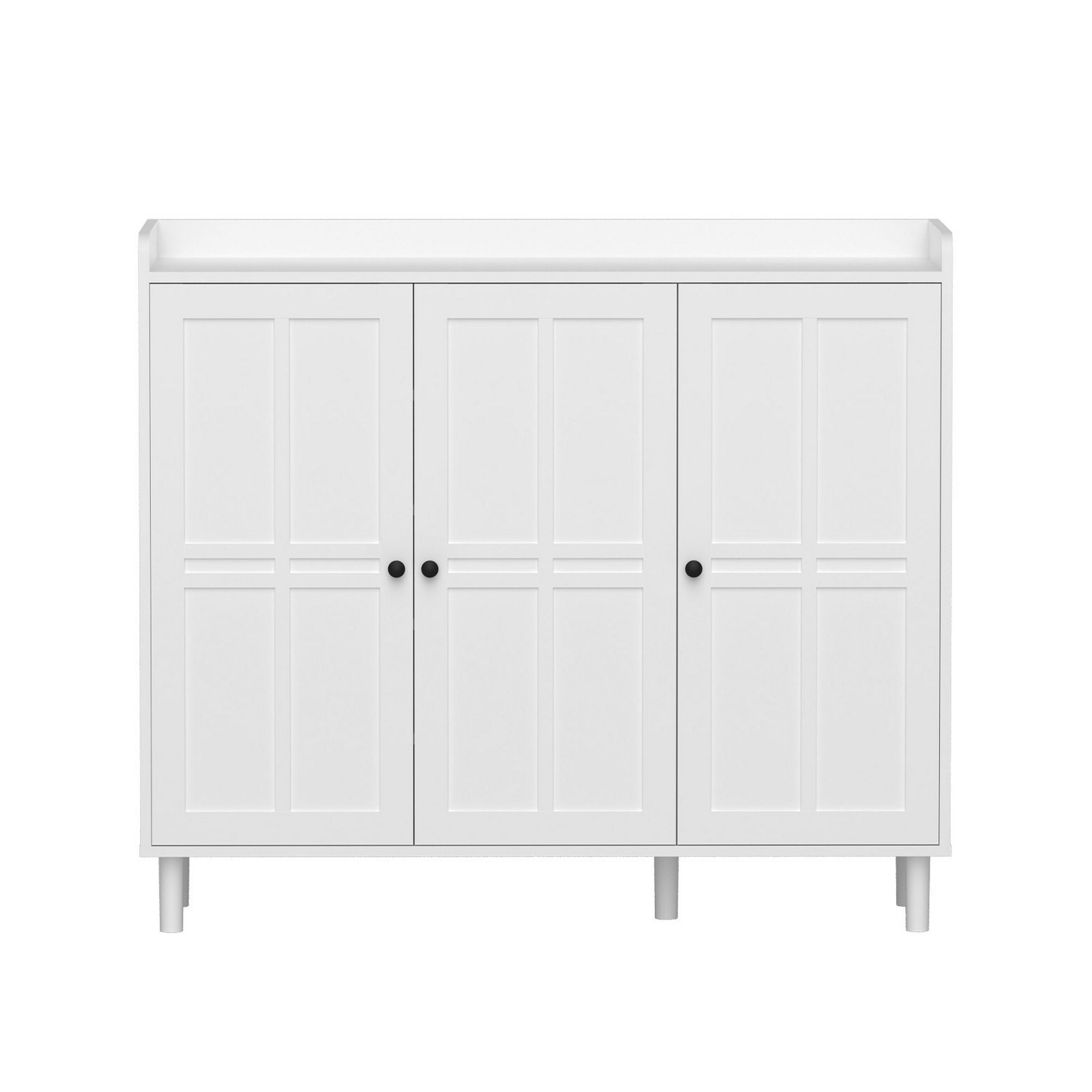 Artiss Shoe Rack Cabinet Storage Cupboard Adjustable Shelf White FUR-S-SHOE-112-WH-AB