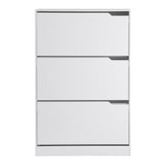 Artiss Shoe Rack Cabinet 24 Pairs Adjustable Shelf White FUR-S-SHOE-3D3-WH-AB
