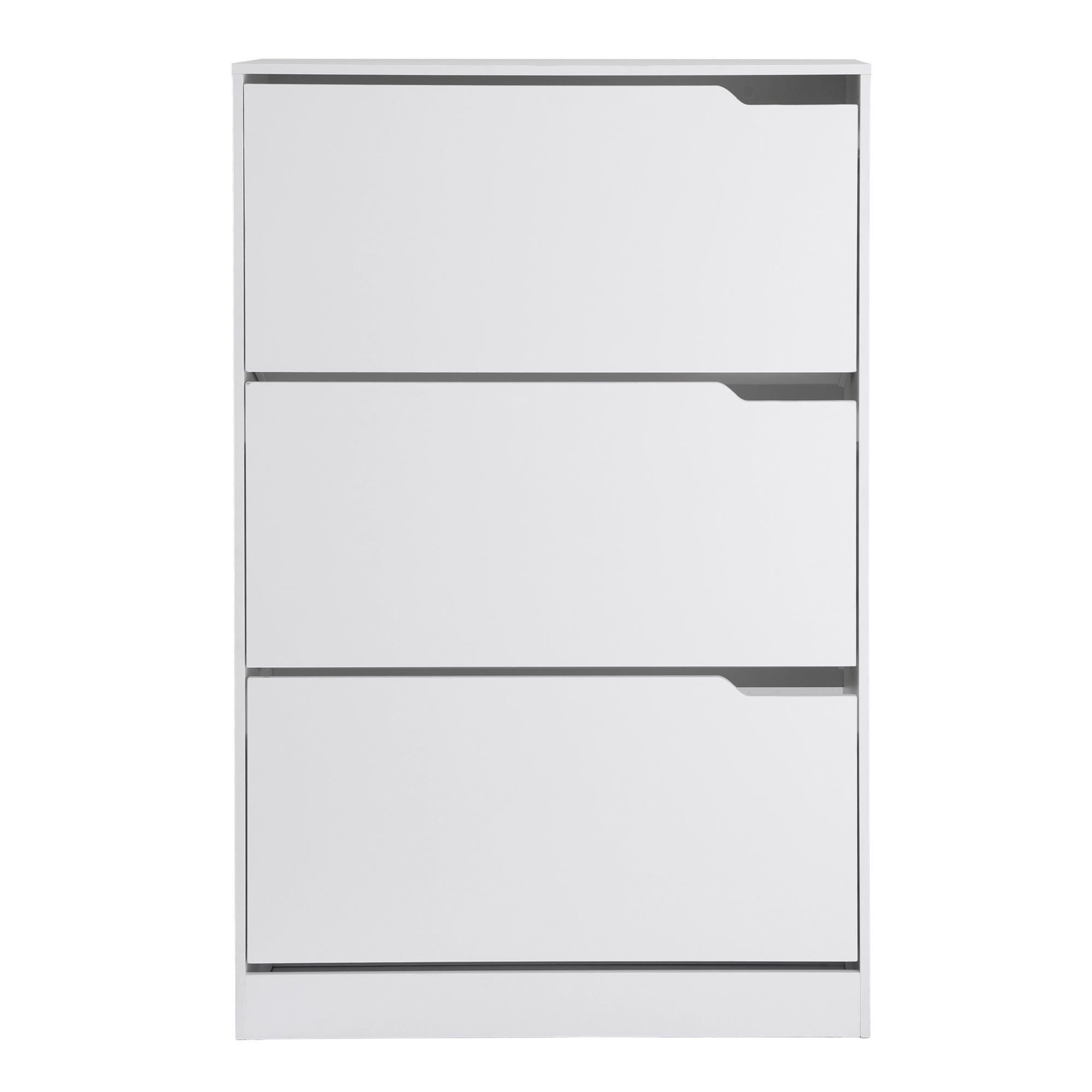 Artiss Shoe Rack Cabinet 24 Pairs Adjustable Shelf White FUR-S-SHOE-3D3-WH-AB