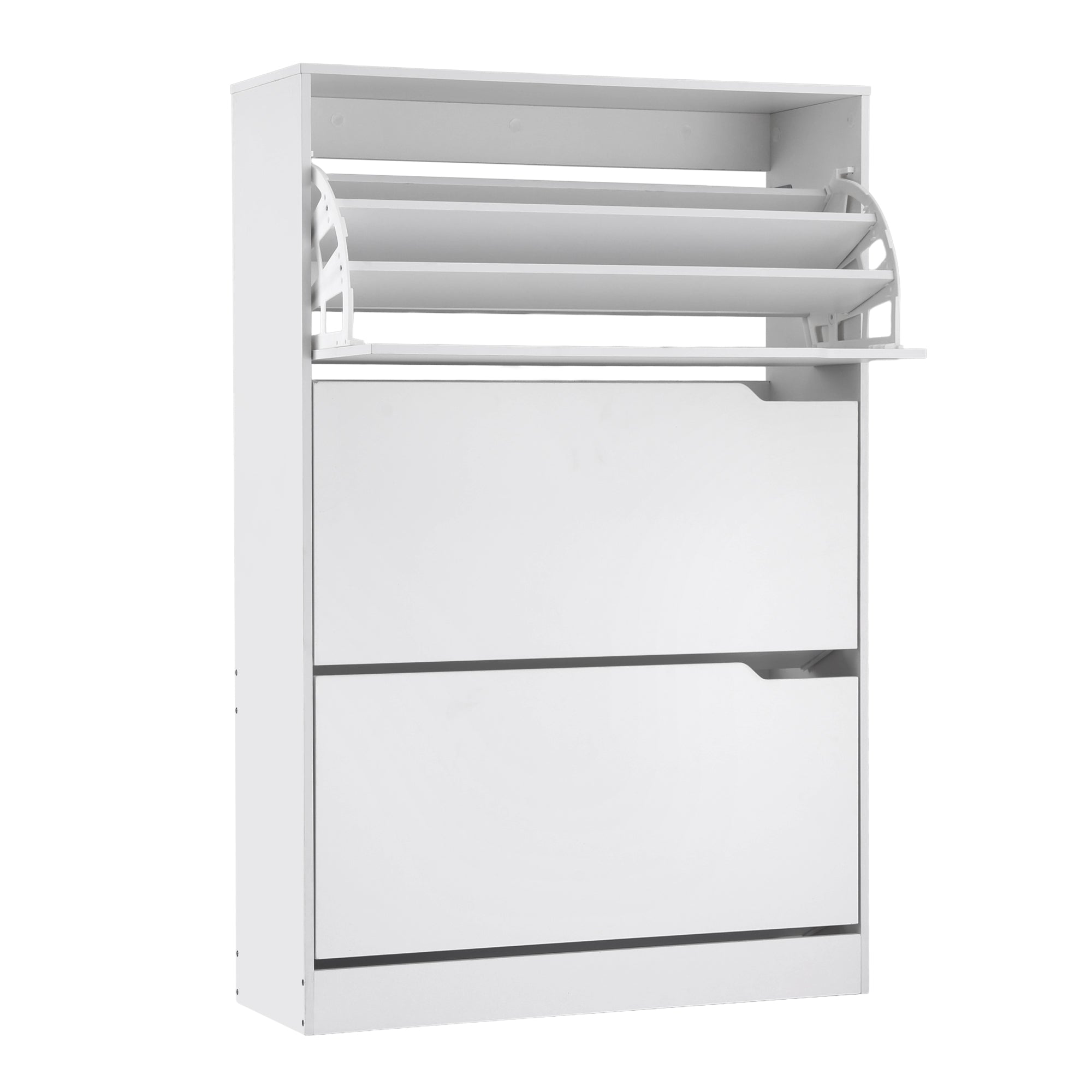Artiss Shoe Rack Cabinet 24 Pairs Adjustable Shelf White FUR-S-SHOE-3D3-WH-AB