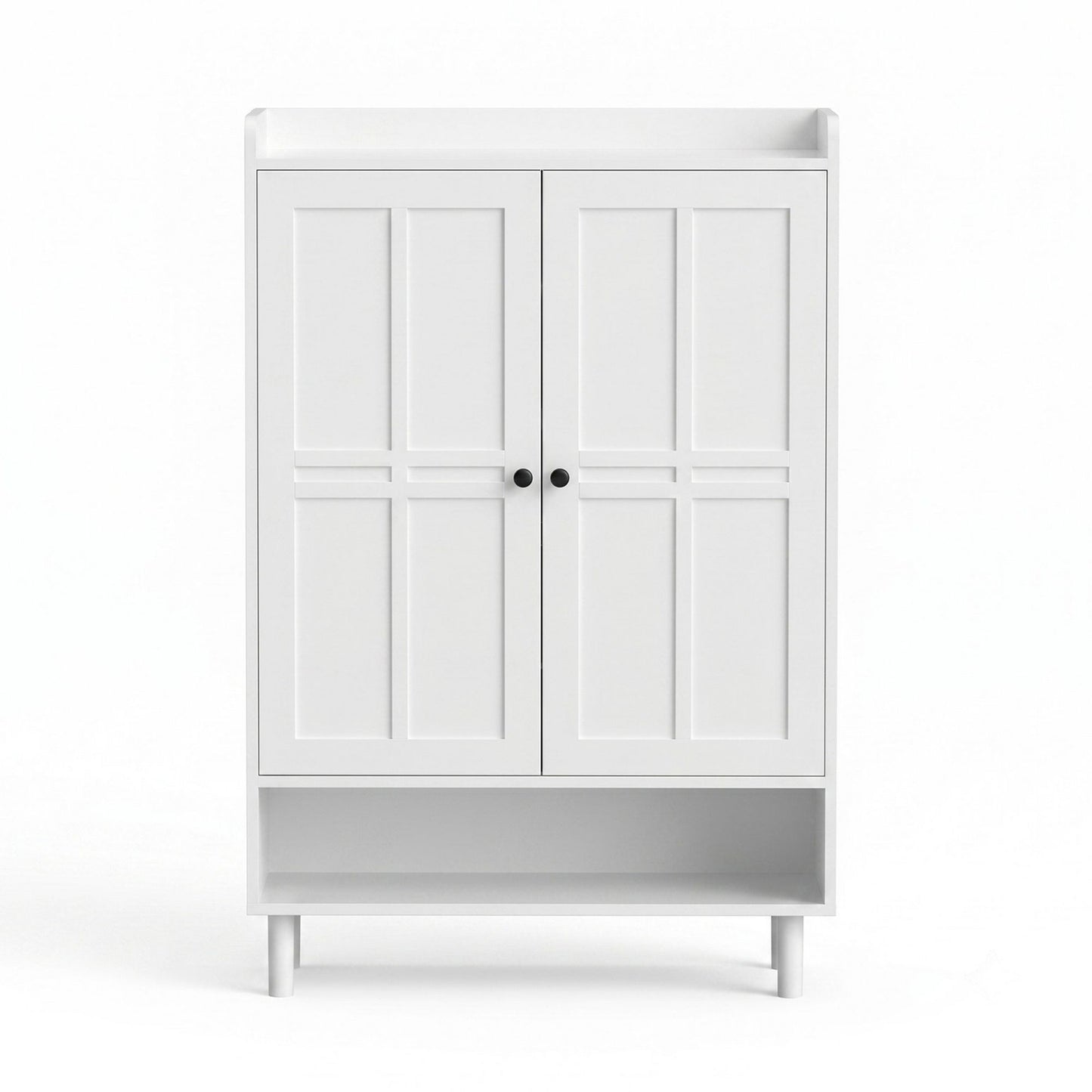 Artiss Shoe Rack Cabinet Storage Cupboard 3 Adjustable Shelves White FUR-S-SHOE-75-WH-AB