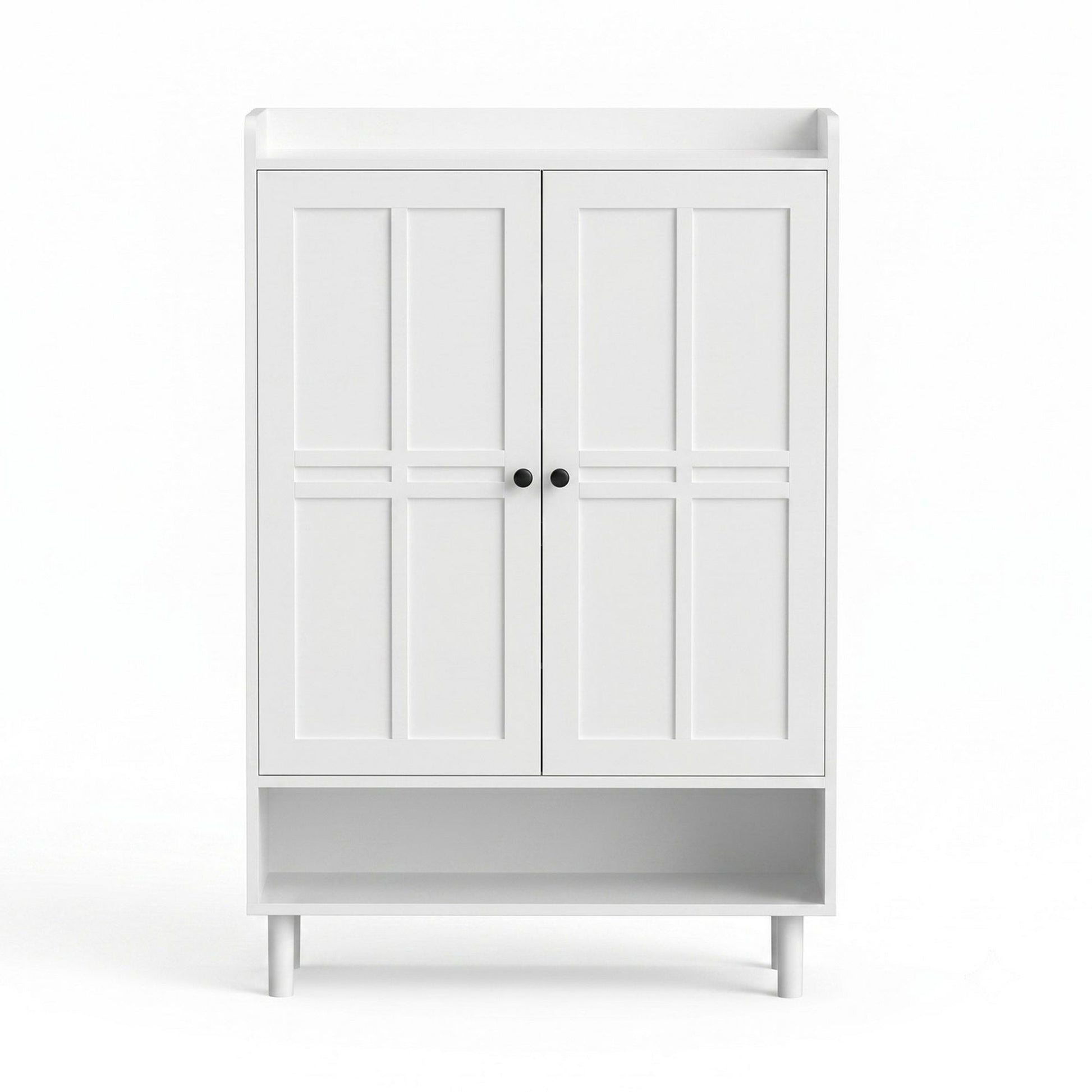 Artiss Shoe Rack Cabinet Storage Cupboard 3 Adjustable Shelves White FUR-S-SHOE-75-WH-AB