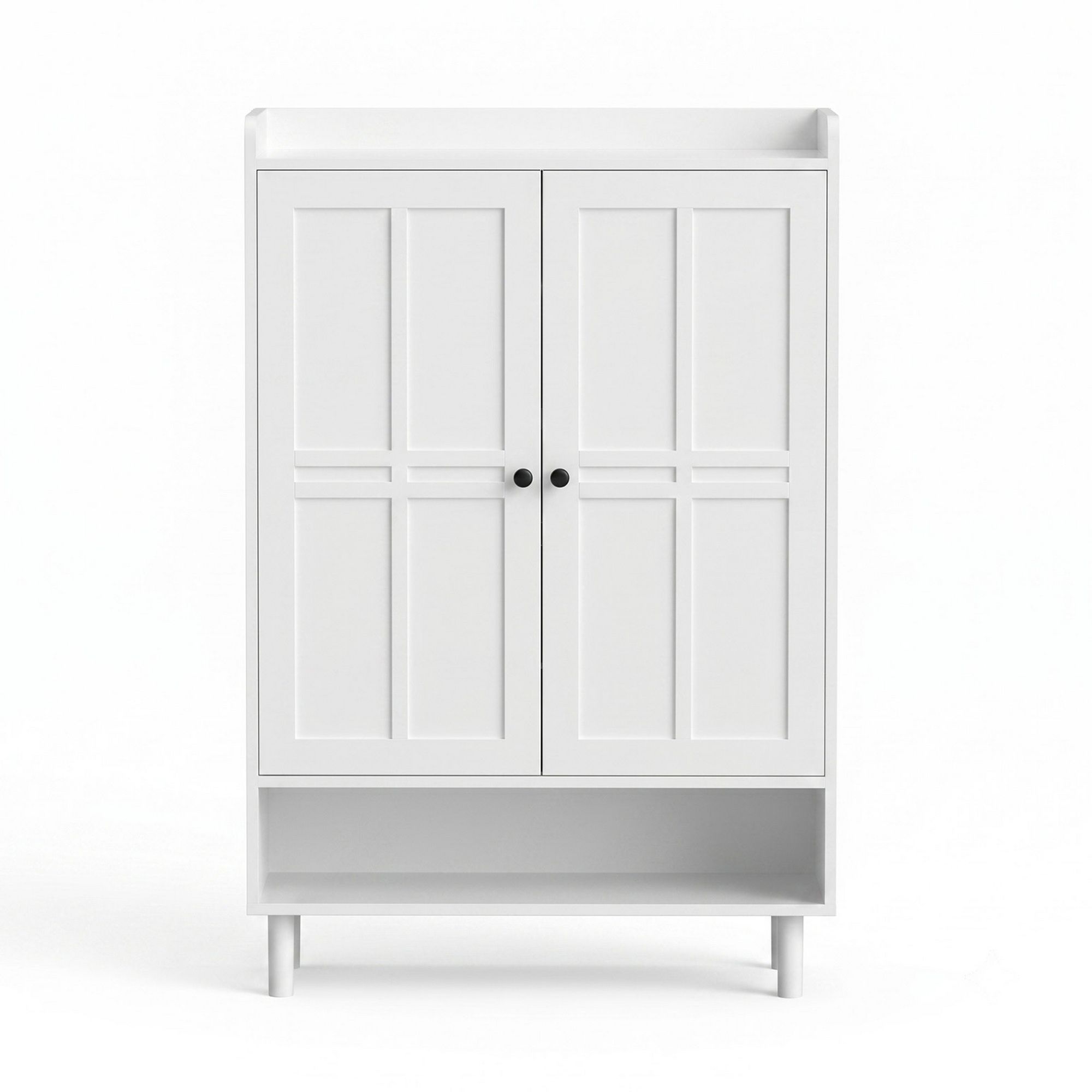 Artiss Shoe Rack Cabinet Storage Cupboard 3 Adjustable Shelves White FUR-S-SHOE-75-WH-AB