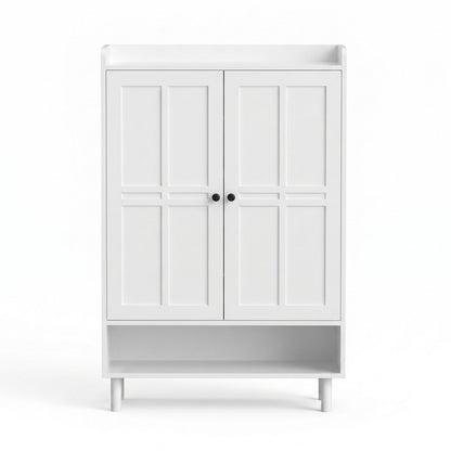 Artiss Shoe Rack Cabinet Storage Cupboard 3 Adjustable Shelves White FUR-S-SHOE-75-WH-AB