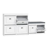 Artiss Shoe Cabinet Bench Set Flip Drawer Hallway Living Room White FUR-S-SHOE-BEN-WH