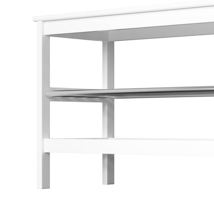 Artiss Shoe Rack Cabinet Bamboo Bench 10 Paris White FUR-S-SHOE-BEN03-WH