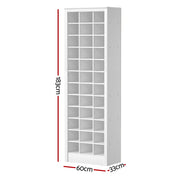Artiss Shoe Rack 12-tier 36 Pairs Storage White FUR-S-SHOE-TALL01-WH-AB