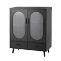 Artiss Buffet Sideboard Double Doors - Black FUR-S-SID-01-BK-AB