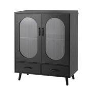 Artiss Buffet Sideboard Double Doors - Black FUR-S-SID-01-BK-AB