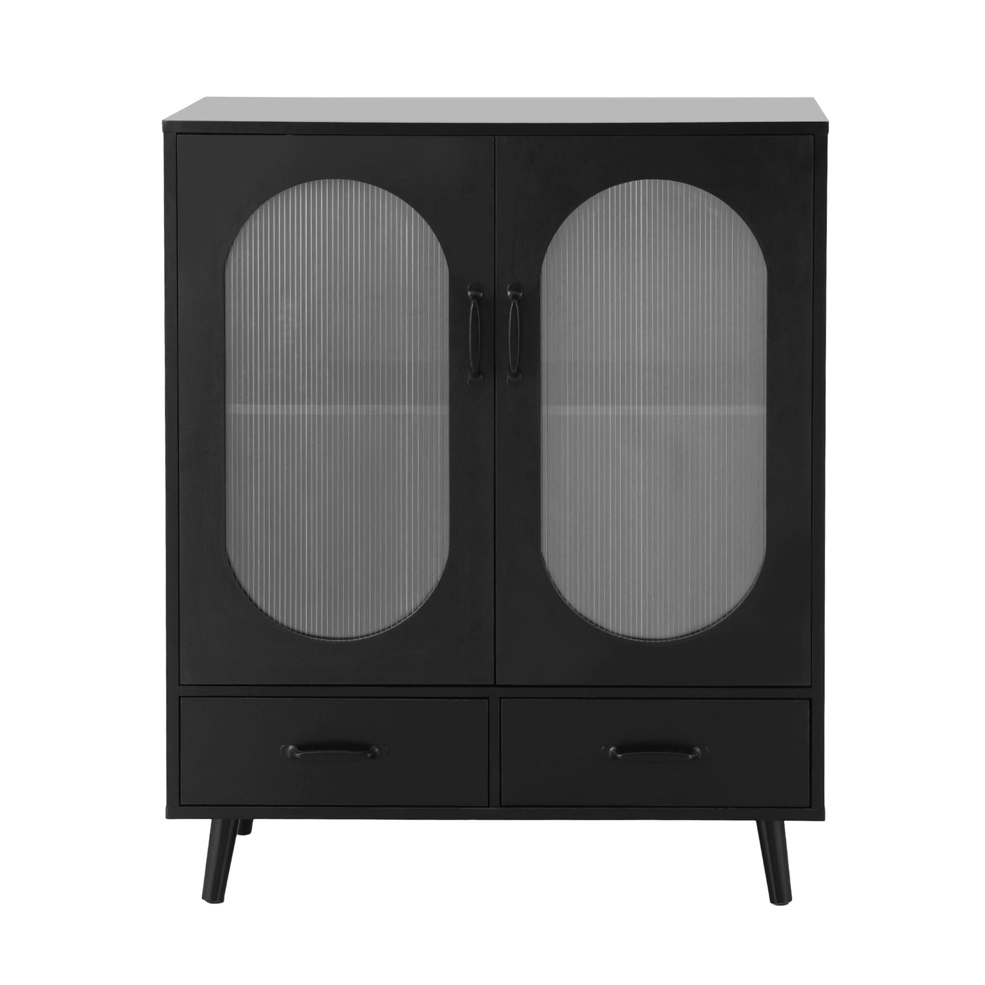 Artiss Buffet Sideboard Double Doors - Black FUR-S-SID-01-BK-AB