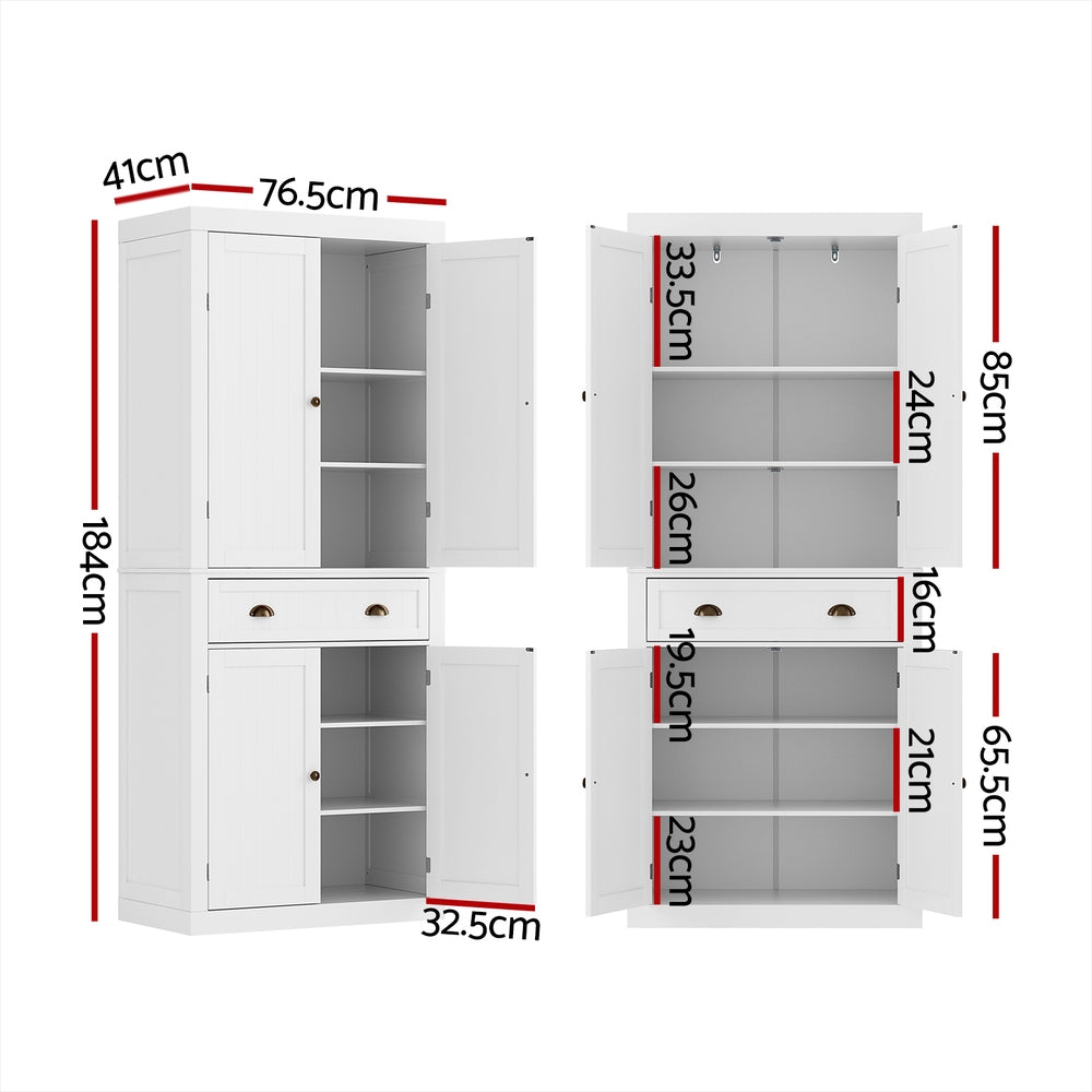 Artiss Buffet Sideboard Cupboard Cabinet White FUR-S-SID-03-WH-AB