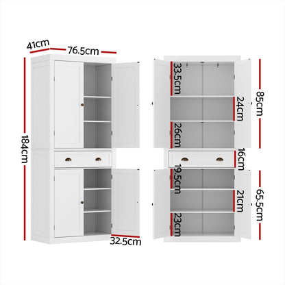 Artiss Buffet Sideboard Cupboard Cabinet White FUR-S-SID-03-WH-AB