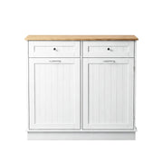 Artiss Buffet Sideboard Cabinet Kitchen Tilt Out Bin Holder Storage Cupboard FUR-S-SID100-BIN-WH