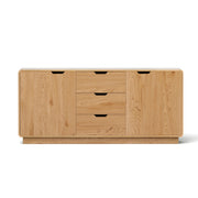 Artiss Buffet Sideboard Cabinet Storage Kitchen Cupboard Drawers Round Edge Oak FUR-S-SID160-RND-WD-ABC