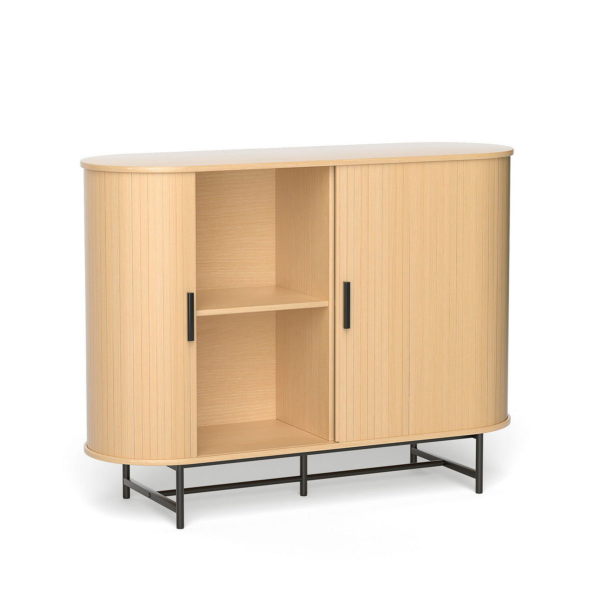 Artiss Buffet Sideboard Sliding Doors - PIIA Oak FUR-S-SIDE-SLD-01-WD-AB