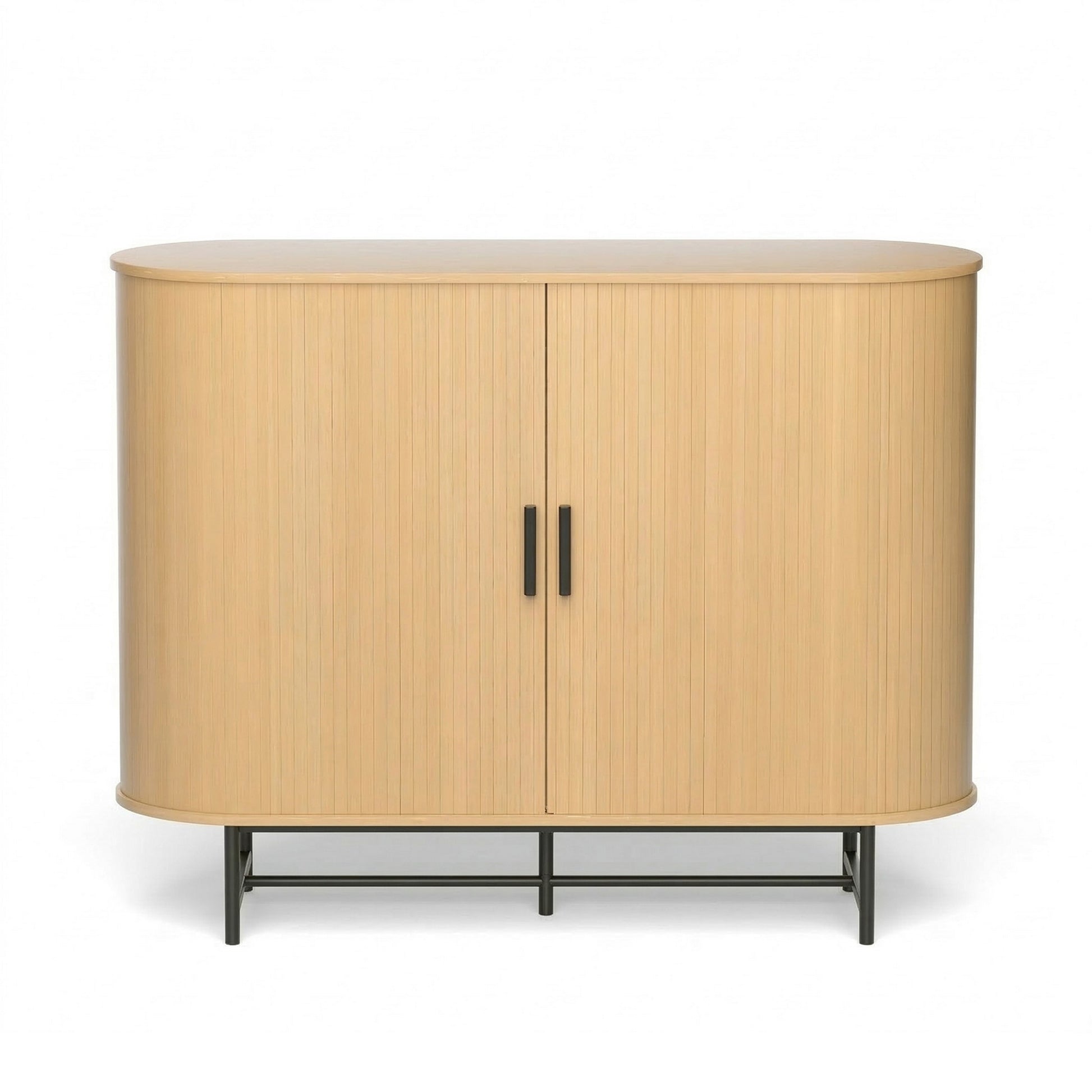 Artiss Buffet Sideboard Sliding Doors - PIIA Oak FUR-S-SIDE-SLD-01-WD-AB
