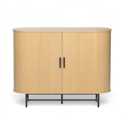 Artiss Buffet Sideboard Sliding Doors - PIIA Oak FUR-S-SIDE-SLD-01-WD-AB