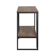 Artiss Console Table 106CM 2-tier Walnut Cora FUR-S-TAB-01-IND-BKWD
