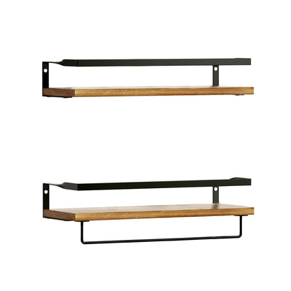 Artiss Floating Wall Shelf Set of 2 FUR-S-WALL-01-WDX2