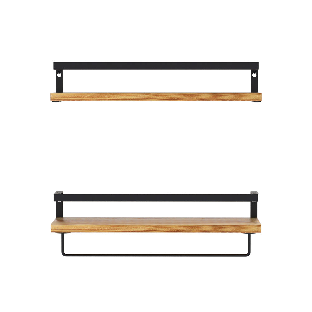 Artiss Floating Wall Shelf Set of 2 FUR-S-WALL-01-WDX2