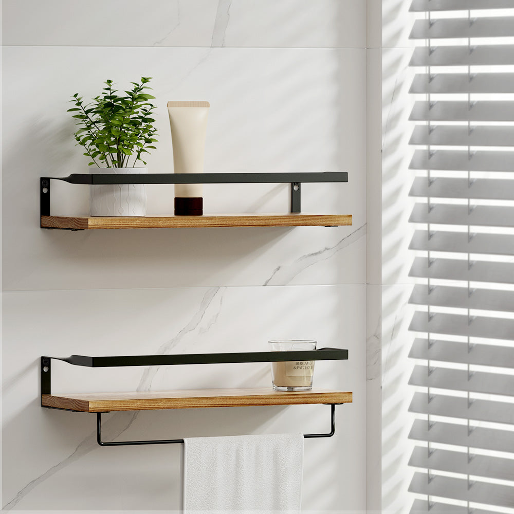 Artiss Floating Wall Shelf Set of 2 FUR-S-WALL-01-WDX2