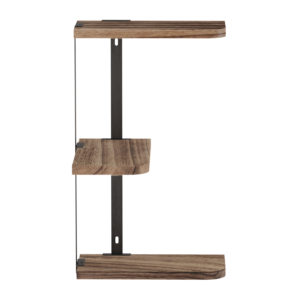 Artiss Floating Wall Shelf 3-Tier FUR-S-WALL-3T-WD