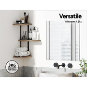 Artiss Floating Wall Shelf 3-Tier FUR-S-WALL-3T-WD