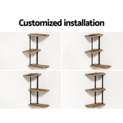 Artiss Floating Wall Shelf 3-Tier FUR-S-WALL-3T-WD