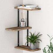 Artiss Floating Wall Shelf 3-Tier FUR-S-WALL-3T-WD