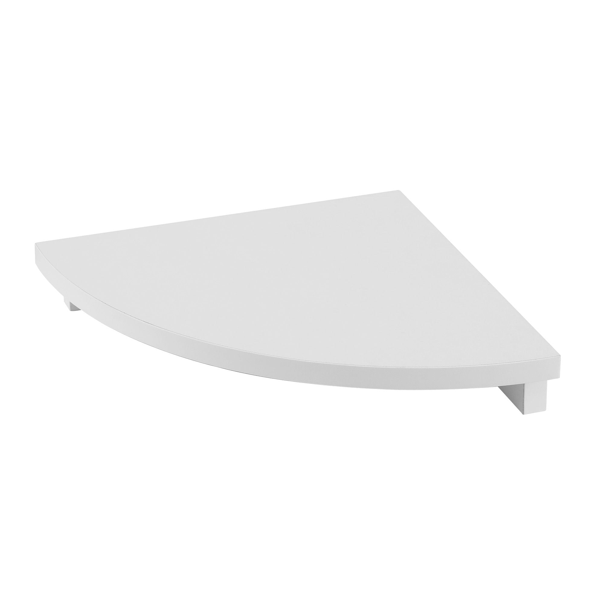 Artiss Corner Floating Wall Shelf Wall Mounted Display Rack Round Edge White 1pc FUR-S-WALL-COR-WH
