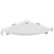Artiss 3pc Corner Floating Wall Shelf Wall Mounted Display Rack Round Edge White FUR-S-WALL-COR-WHX3
